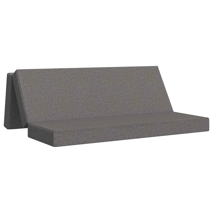 Canapé-lit pliable 200 x 67 x 45 cm Gris clair - 2
