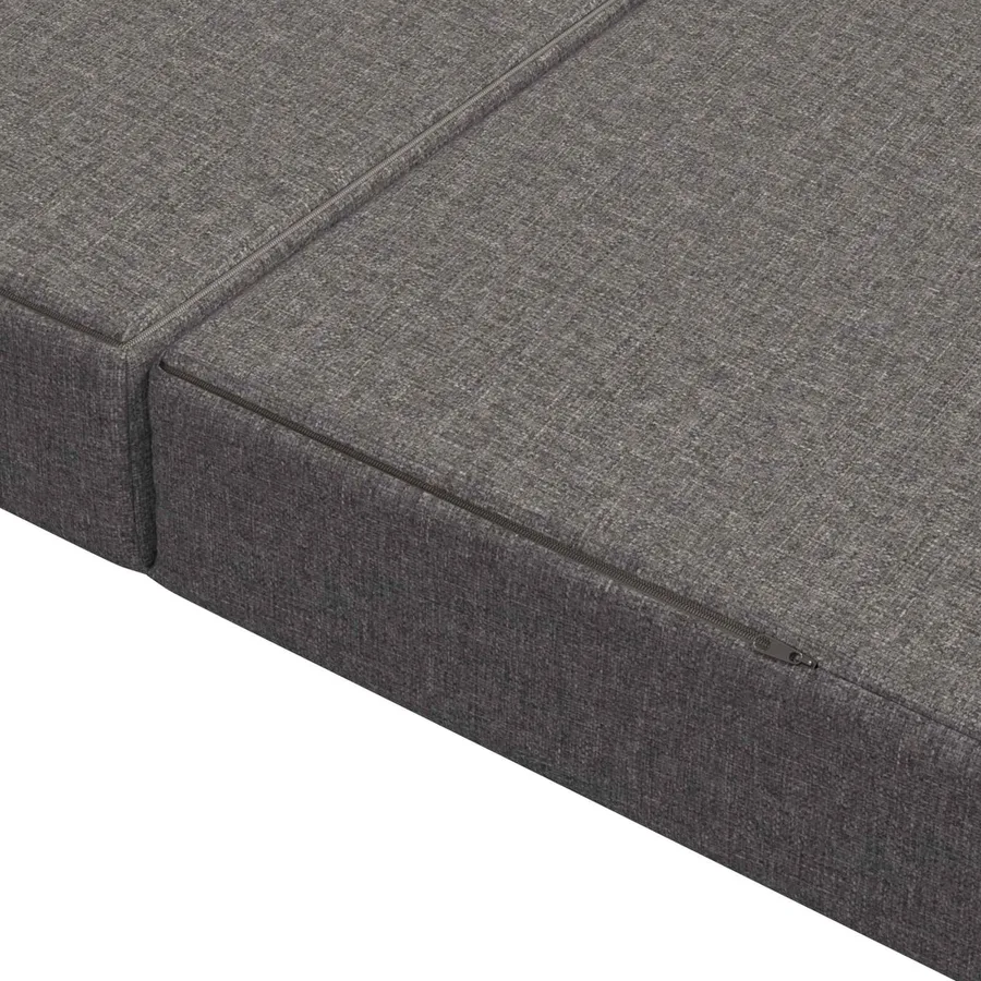 Canapé-lit pliable 200 x 67 x 45 cm Gris clair - 7