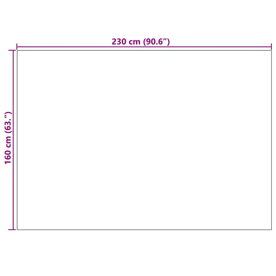 Tapis de surface PALMERAS Anthracite 230 x 160 cm Polyester - 8