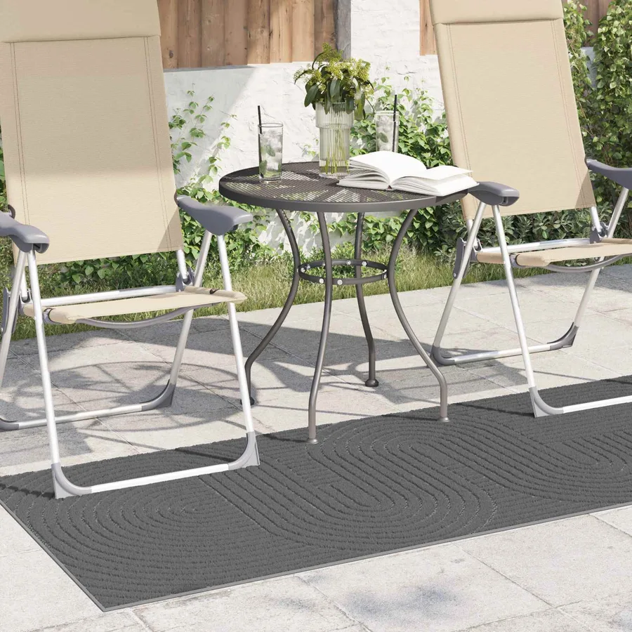 Tapis de surface PALMERAS Anthracite 200 x 80 cm Polyester - 3