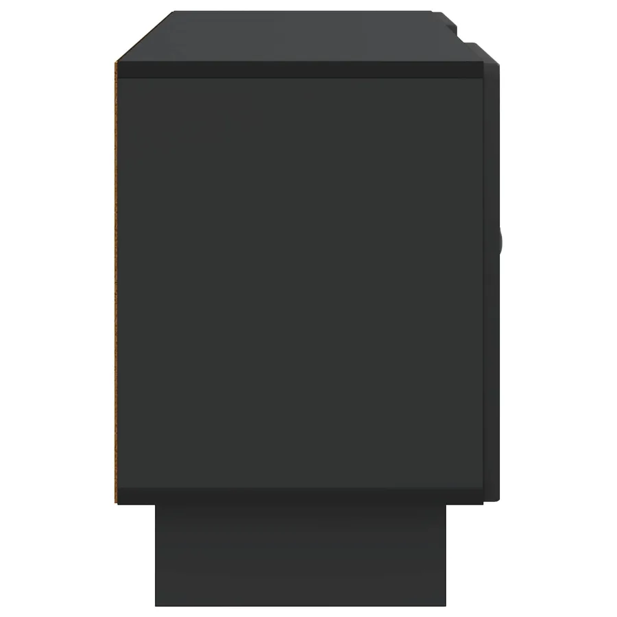 Meuble TV 102 x 34,5 x 50 cm Noir Bois d'ingénierie - 7