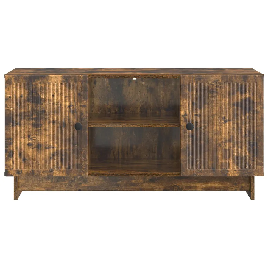 Meuble TV 102 x 34,5 x 50 cm Chêne fumé Bois d'ingénierie - 6