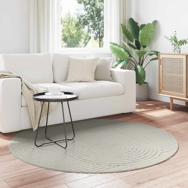 Tapis de surface Rond PALMERAS Vert Ø 120 CM Polyester