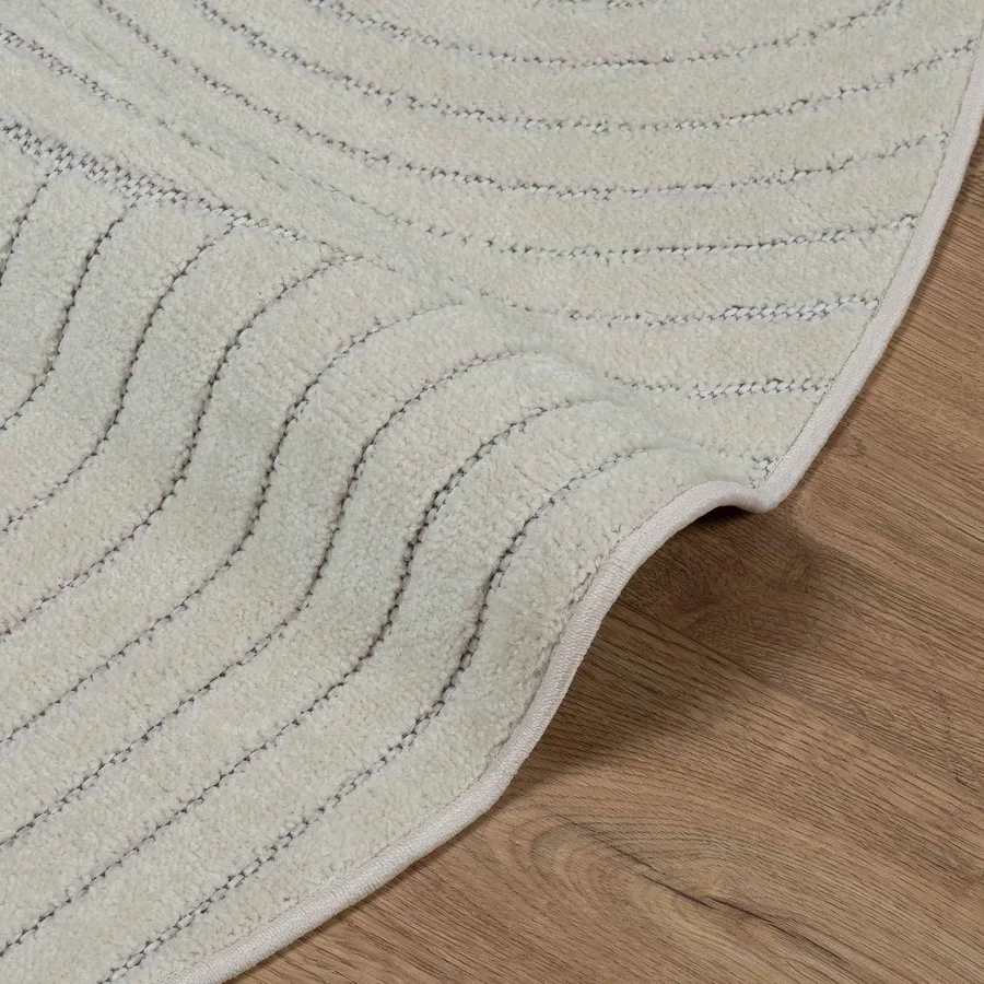 Tapis de surface Rond PALMERAS Vert Ø 120 CM Polyester - 6