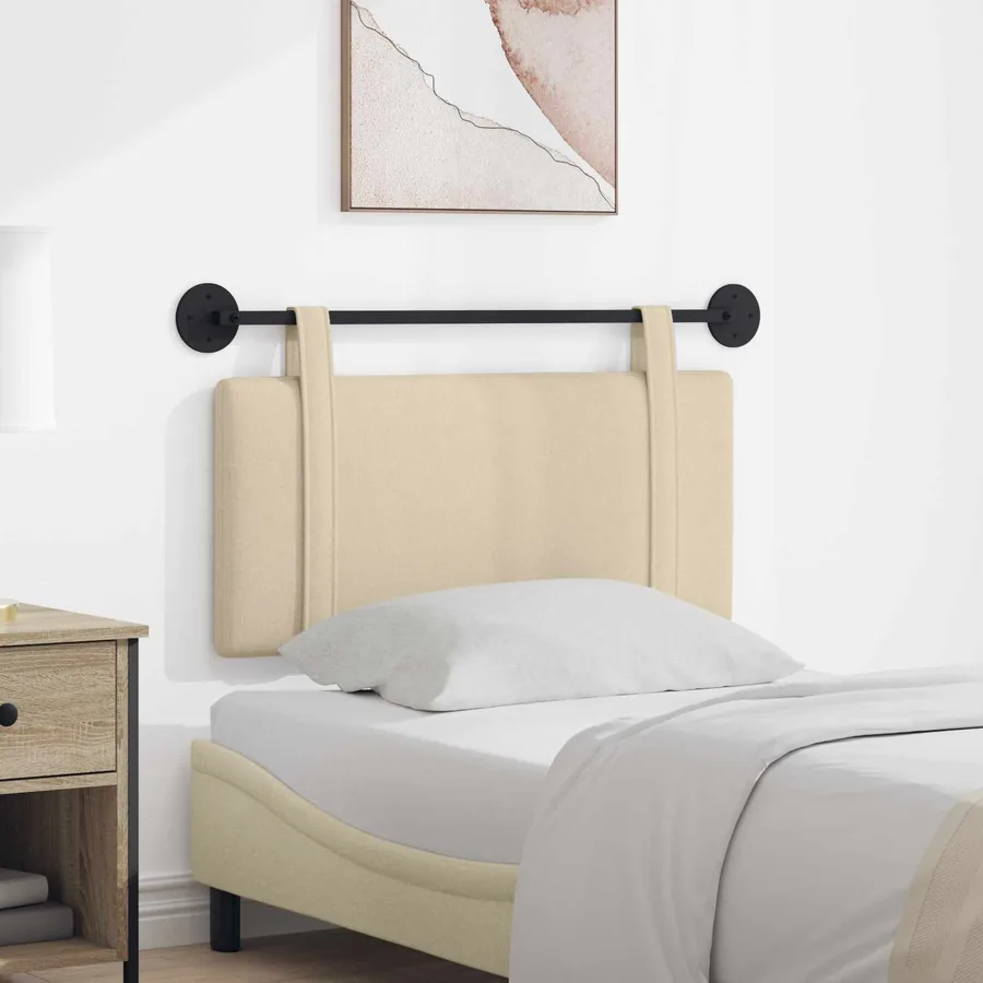 Tête de lit suspendue Crème Tissu