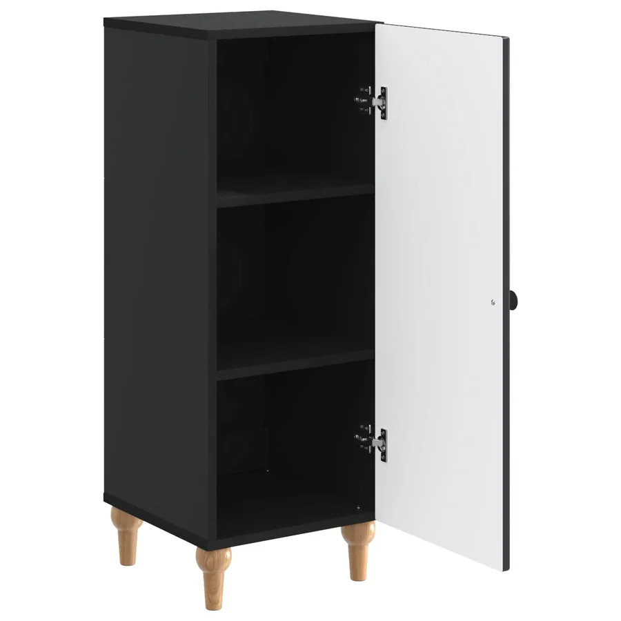 Buffet Noir 33 x 34,5 x 90 cm Bois d'ingénierie - 5