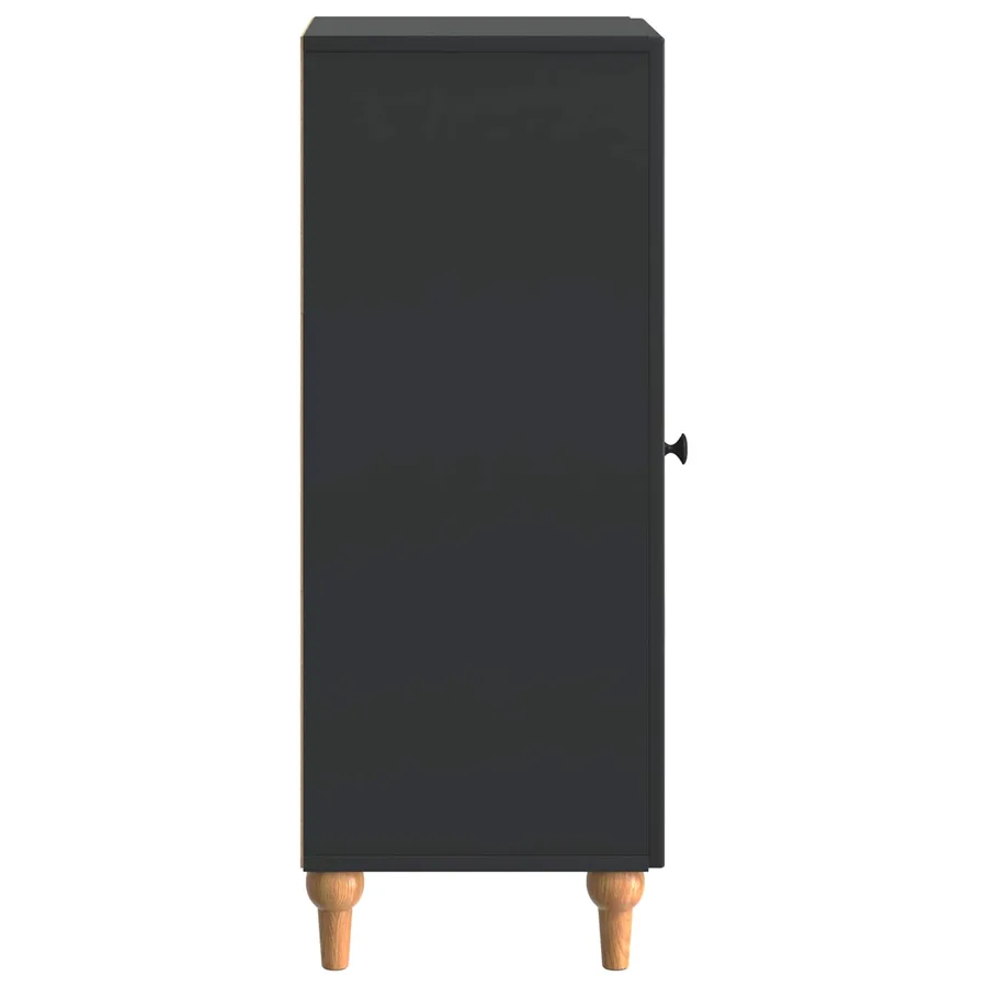 Buffet Noir 33 x 34,5 x 90 cm Bois d'ingénierie - 7