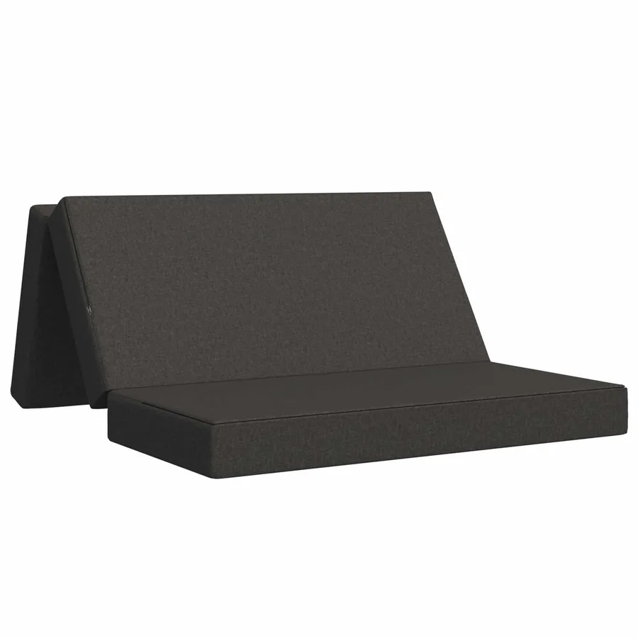 Canapé-lit pliable 140 x 67 x 45 cm Gris foncé - 2