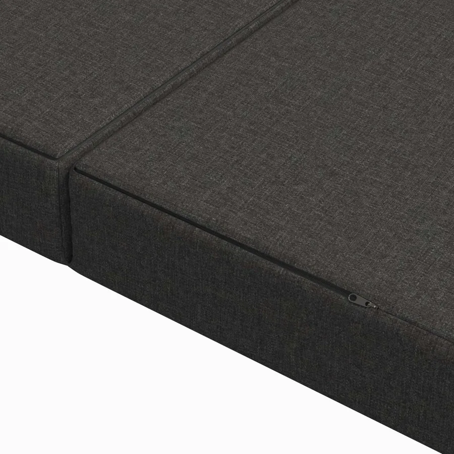 Canapé-lit pliable 140 x 67 x 45 cm Gris foncé - 7