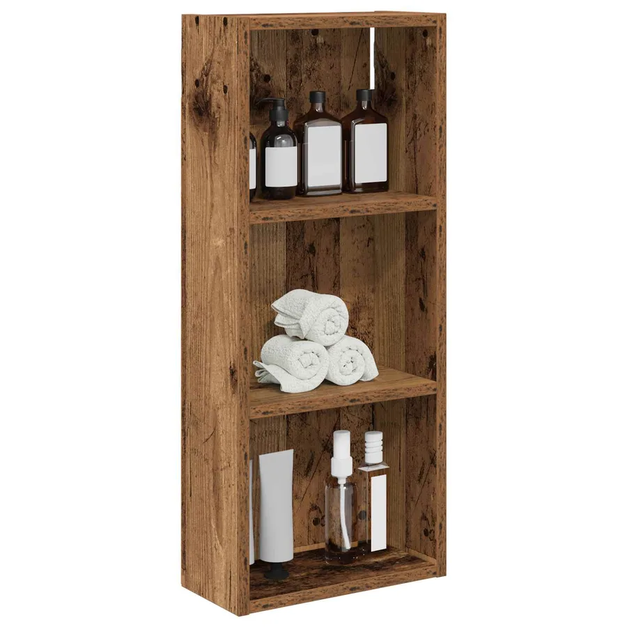 Armoire murale de salle de bain Bois ancien 30 x 14 x 70 cm - 3