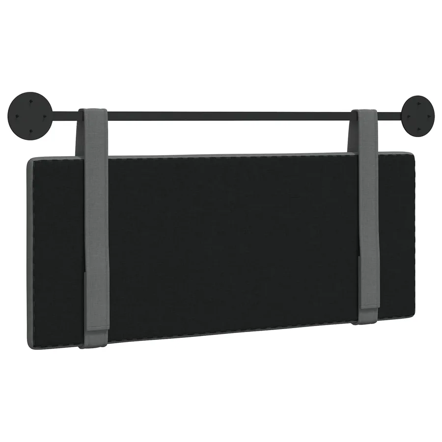 Tête de lit suspendue Gris foncé Tissu - 7