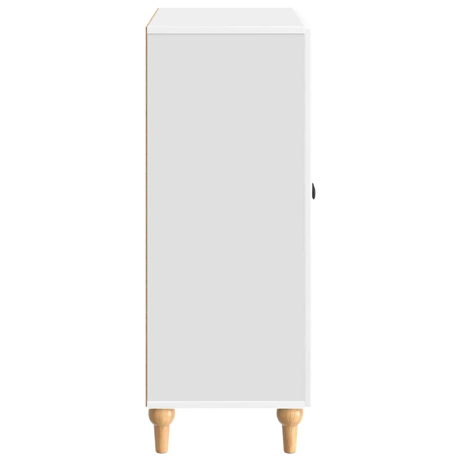 Buffet Blanc brillant 66 x 34,5 x 90 cm Bois d'ingénierie - 7