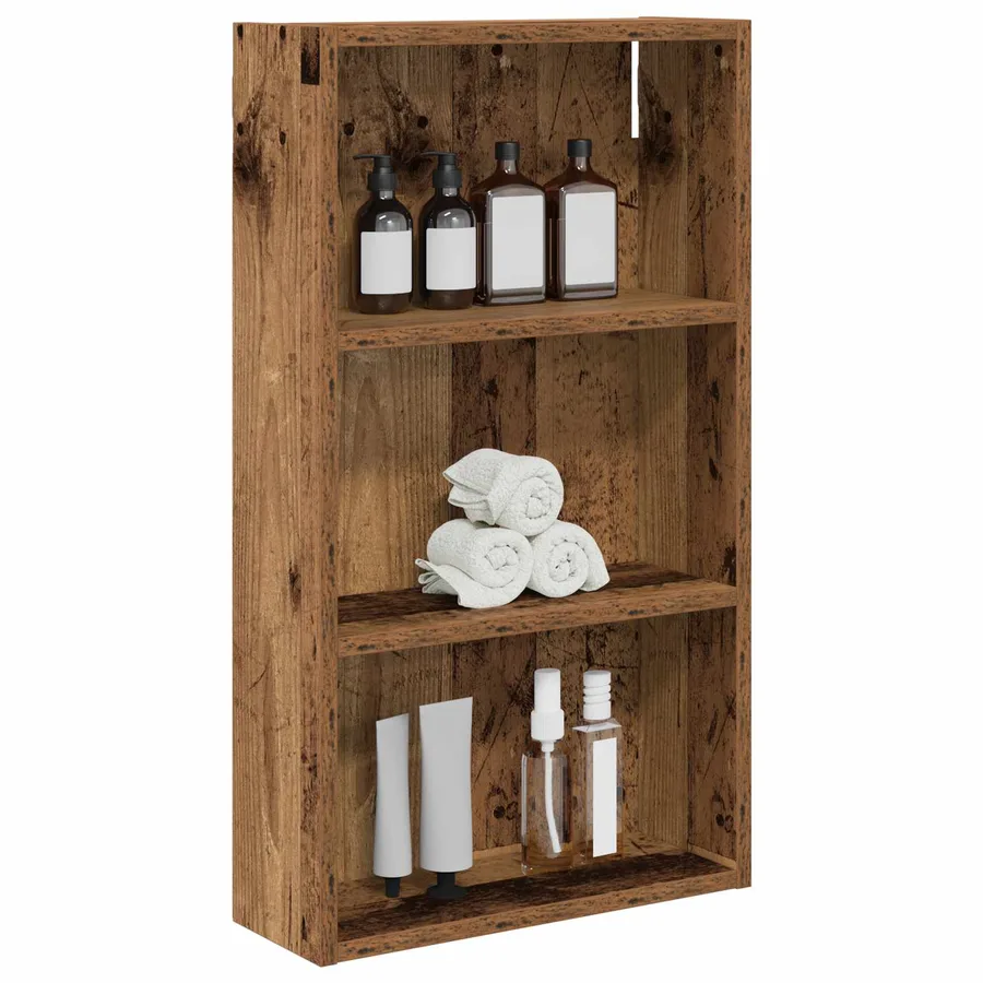 Armoire murale de salle de bain Bois ancien 40 x 14 x 70 cm - 3
