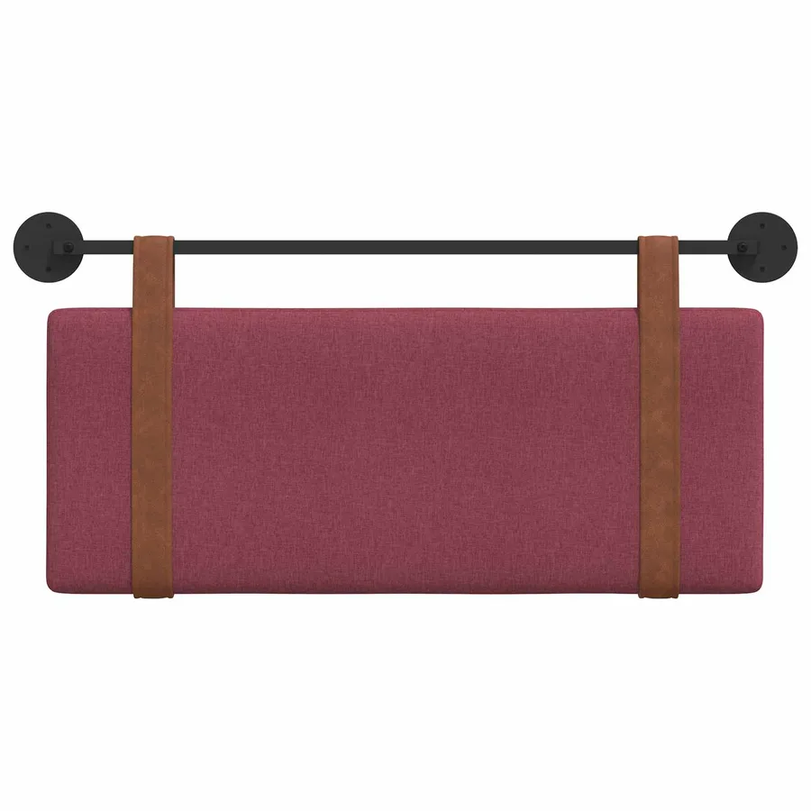 Tête de lit suspendue Bordeaux PU antique - 5