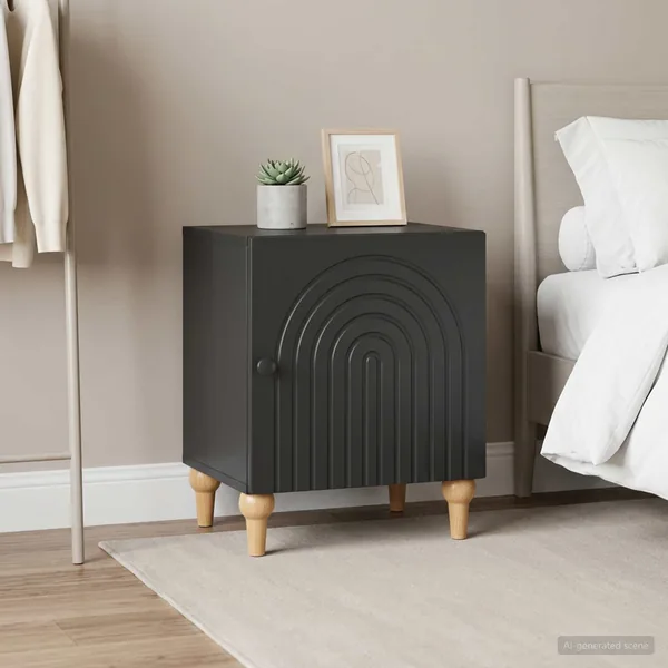 Cabinet de chevet 2 pcs Noir 43 x 34,5 x 50 cm