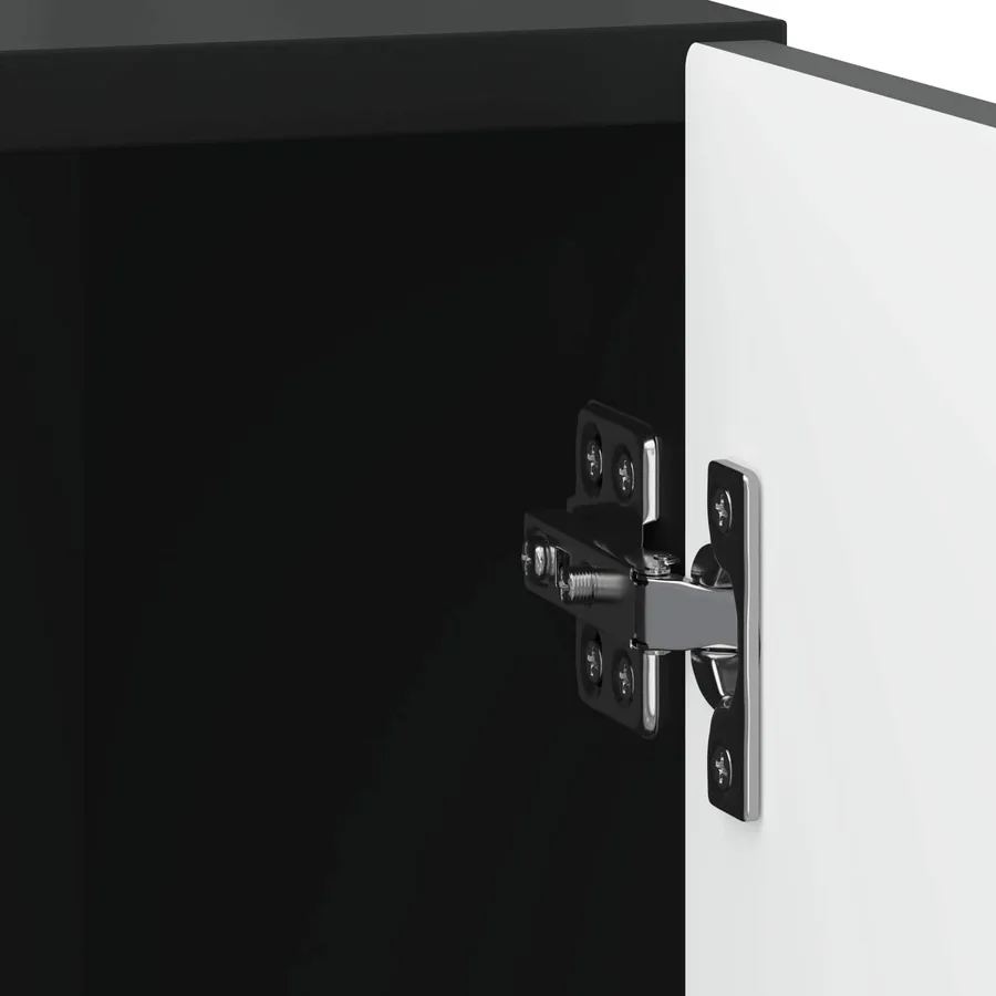 Cabinet de chevet 2 pcs Noir 43 x 34,5 x 50 cm - 11
