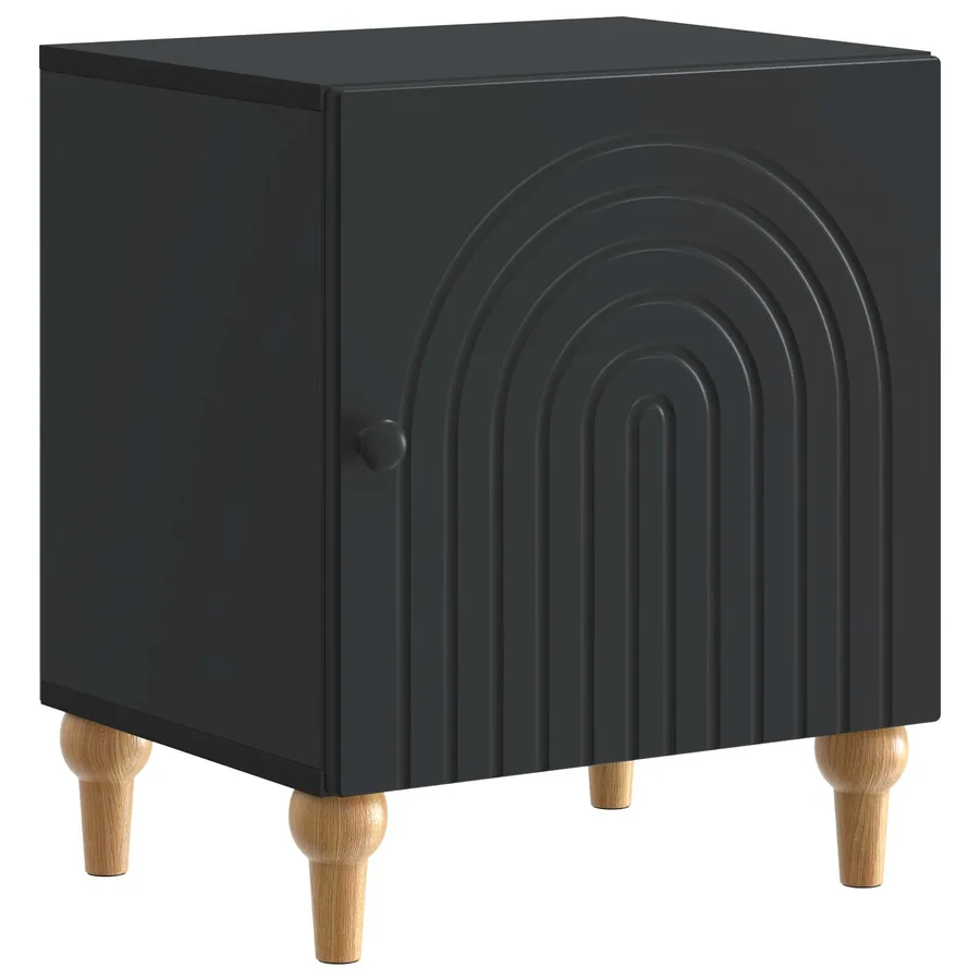 Cabinet de chevet 2 pcs Noir 43 x 34,5 x 50 cm - 5