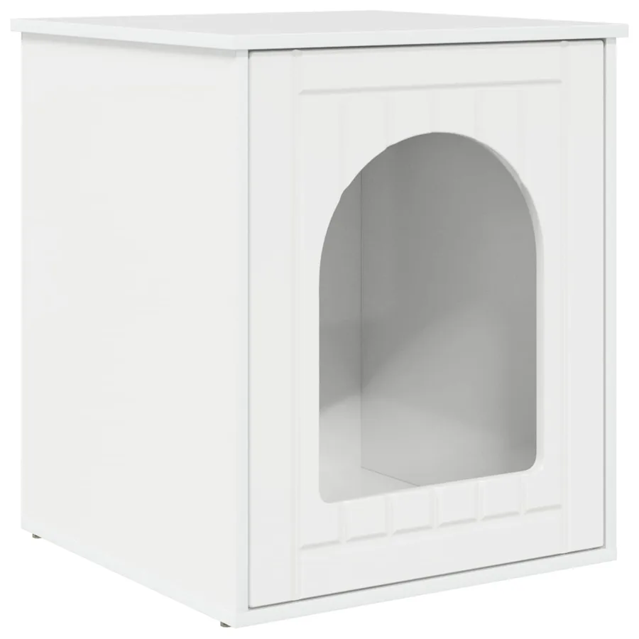Maison pour chat Blanc Brillant 53 x 52 x 62 cm - 2