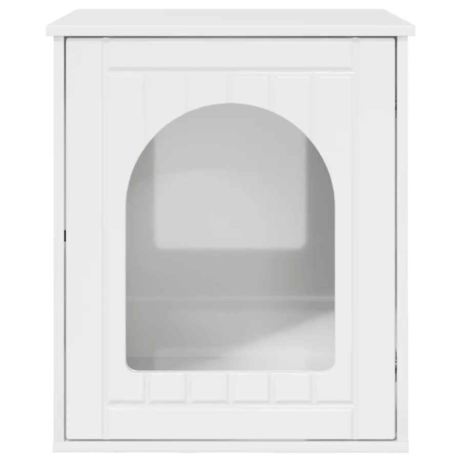Maison pour chat Blanc Brillant 53 x 52 x 62 cm - 6