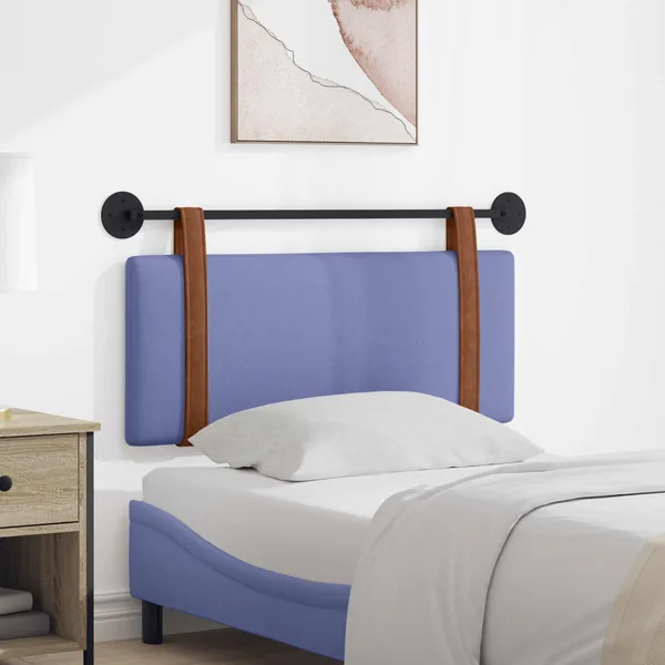 Tête de lit suspendue Bleu denim PU antique