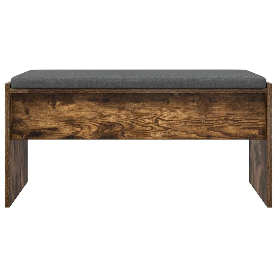 Banc d'entrée avec coussin Chêne fumé 83 x 38 x 40 cm - 5