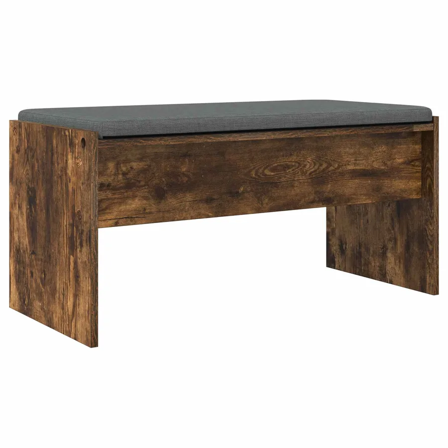 Banc d'entrée avec coussin Chêne fumé 83 x 38 x 40 cm - 7