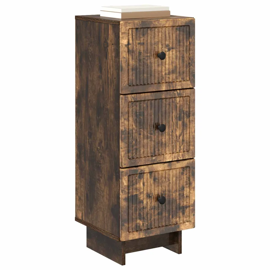 Armoire à tiroirs Chêne fumé 33 x 34,5 x 90 cm - 3