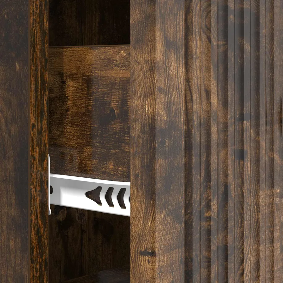 Armoire à tiroirs Chêne fumé 33 x 34,5 x 90 cm - 8