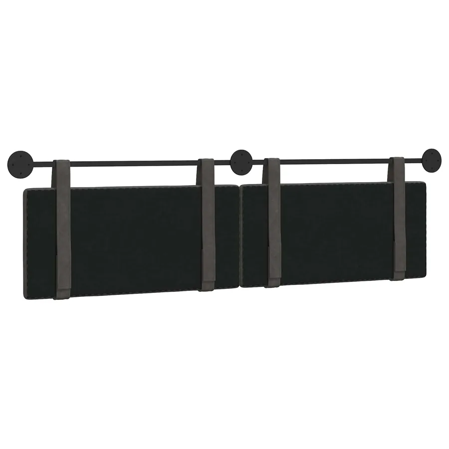 Tête de lit suspendue Noir PU antique - 7