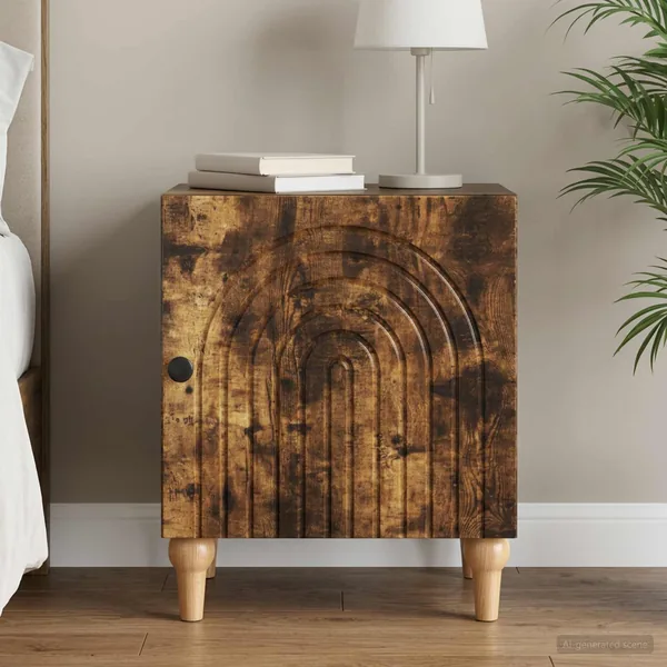 Cabinet de chevet Chêne fumé 43 x 34,5 x 50 cm