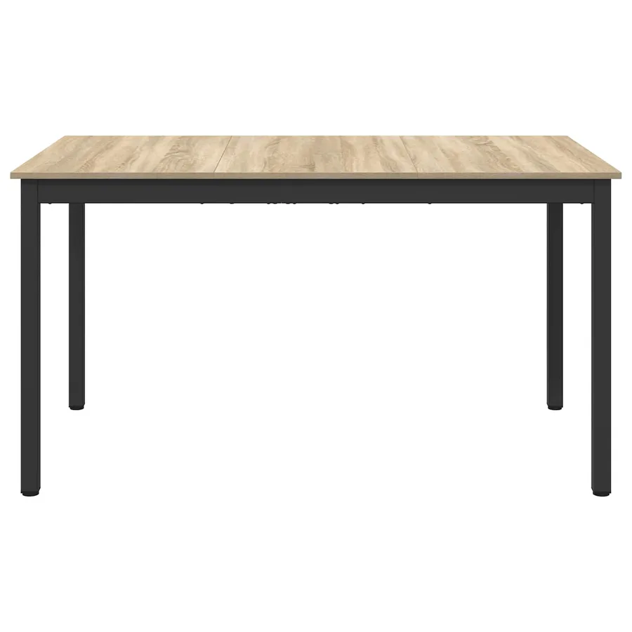Table de salle à manger / Table de repas 140 x 80 x 75 cm MÉTAL - 5