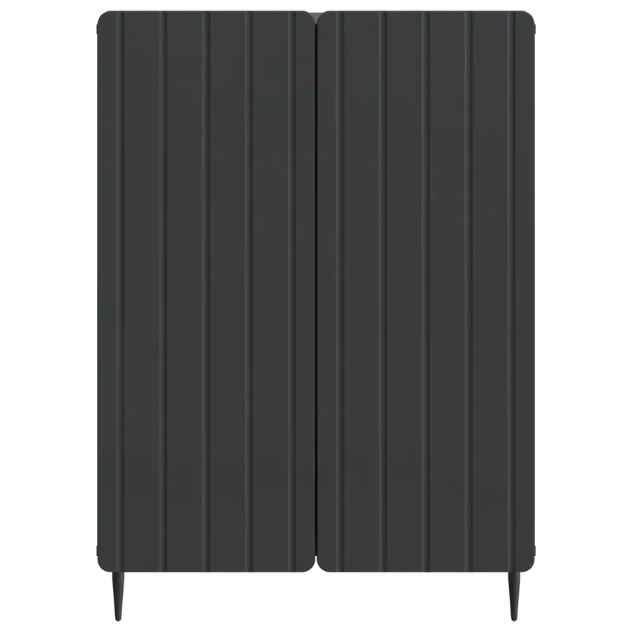 Buffet Noir 66 x 34,5 x 92 cm Bois d'ingénierie - 6