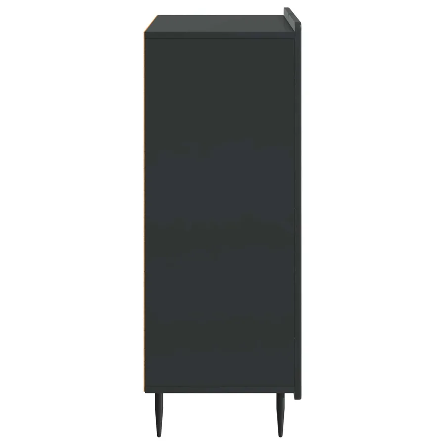 Buffet Noir 66 x 34,5 x 92 cm Bois d'ingénierie - 7