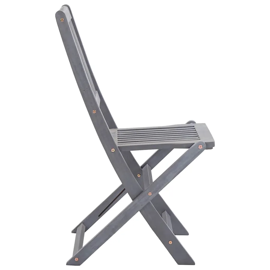 Chaises pliables d'extérieur lot de 4 et coussins Bois d'acacia - 11