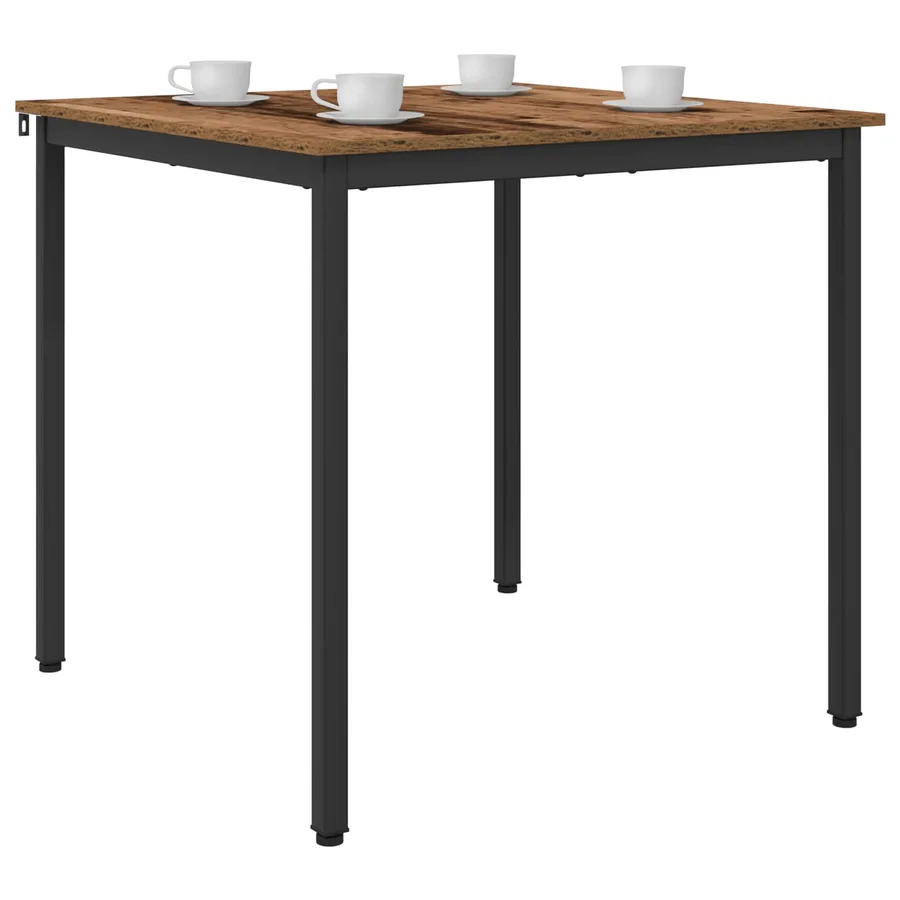 Table de salle à manger / Table de repas 80 x 80 x 75 cm MÉTAL - 3