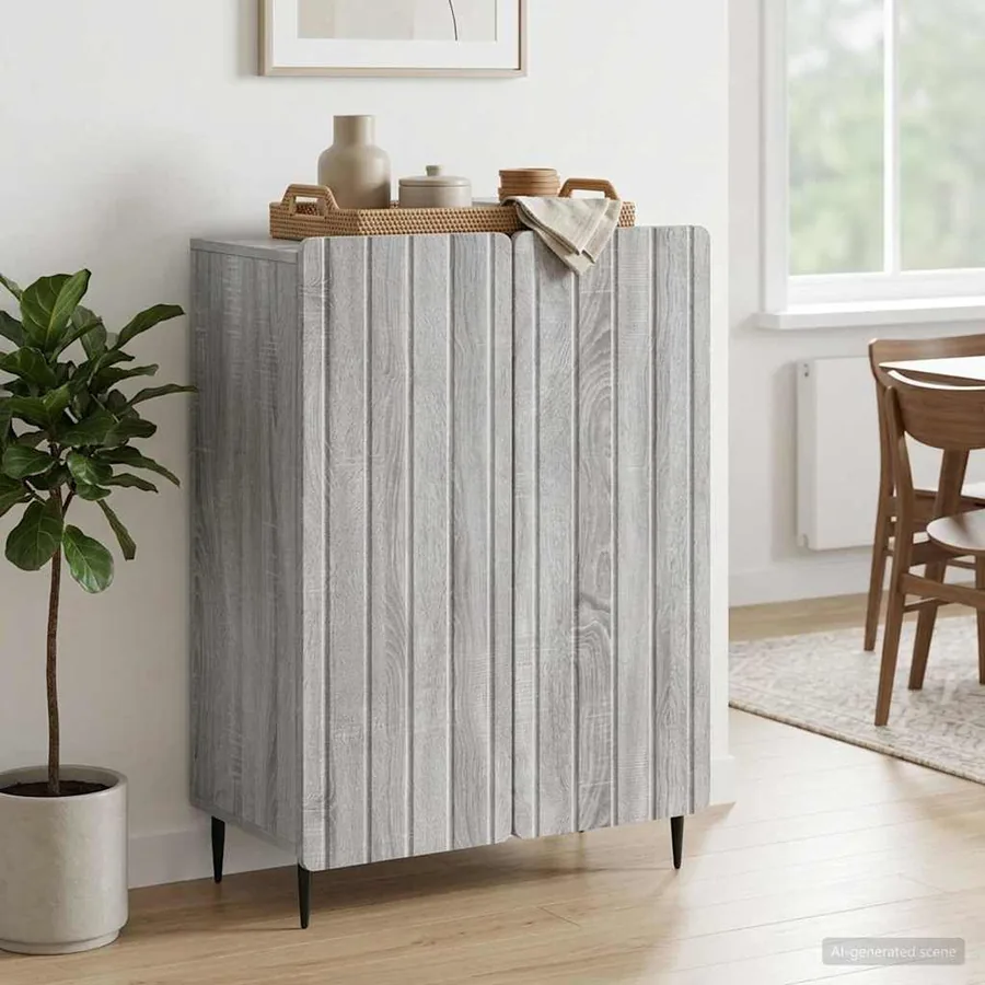 Buffet Sonoma gris 66 x 34,5 x 92 cm Bois d'ingénierie