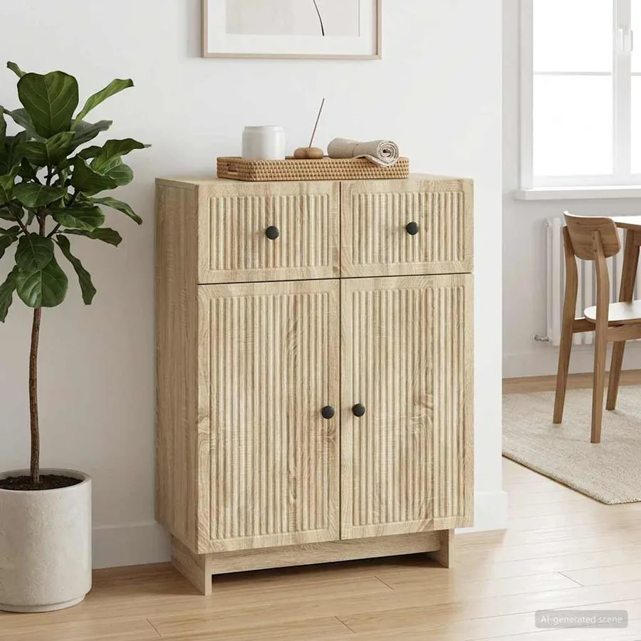 Buffet Chêne Sonoma 66 x 34,5 x 90 cm Bois d'ingénierie