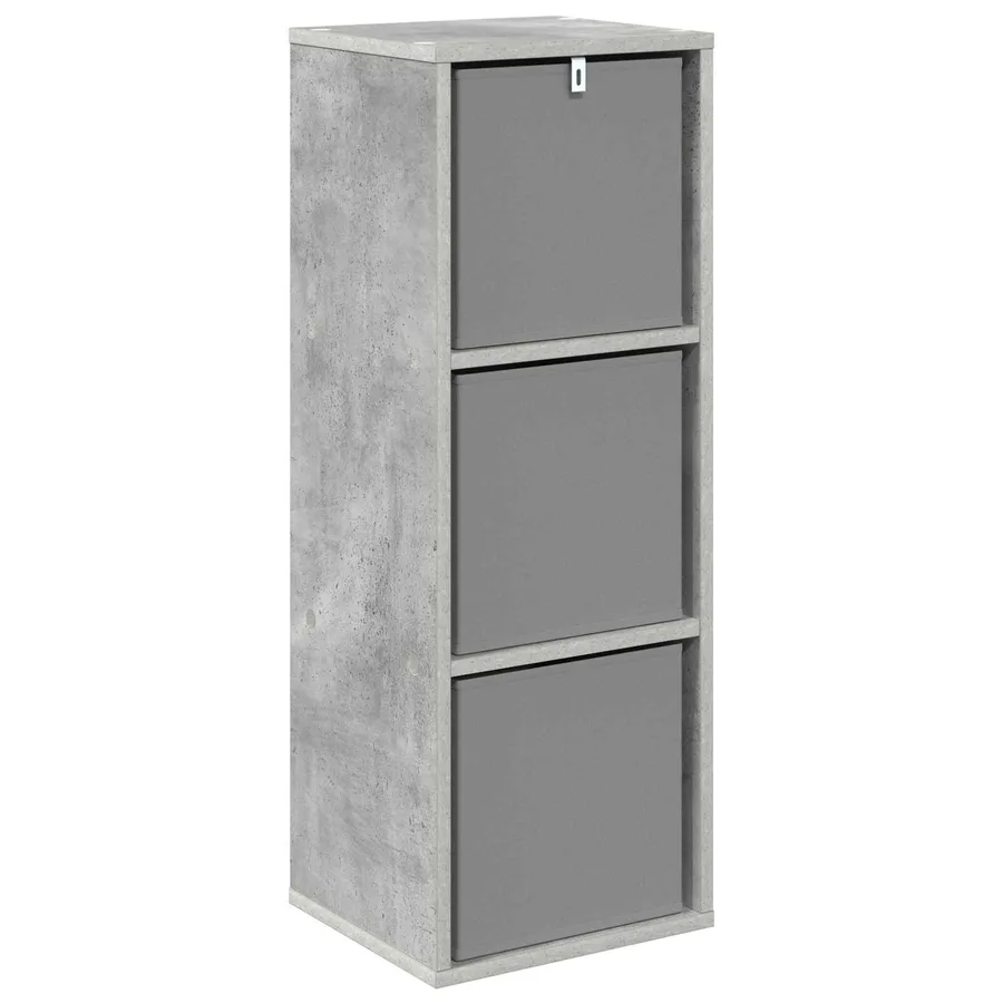 Buffet avec tiroir Gris béton 30,5 x 27 x 84,5 cm - 7