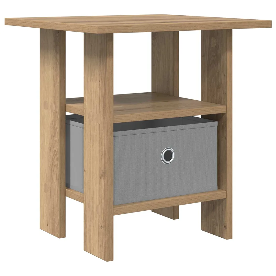 Table de chevet Chêne artisanal 41 x 40 x 45 cm - 2
