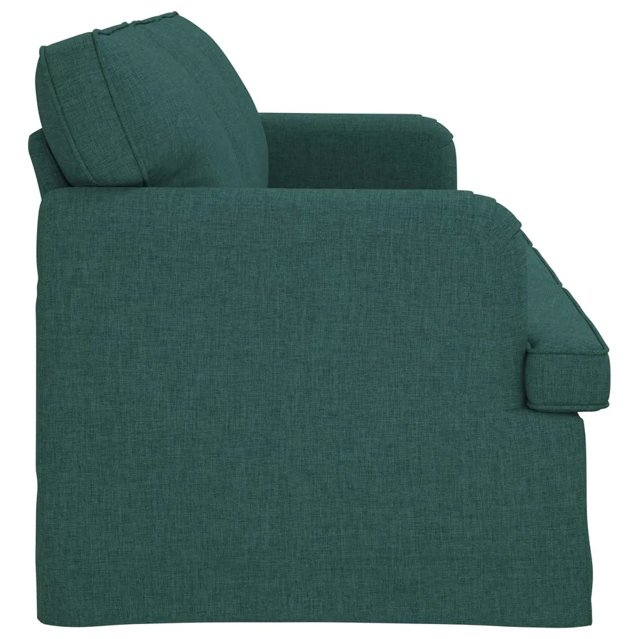 Canapé Vert foncé 201 x 80 x 85 cm tissu - 5