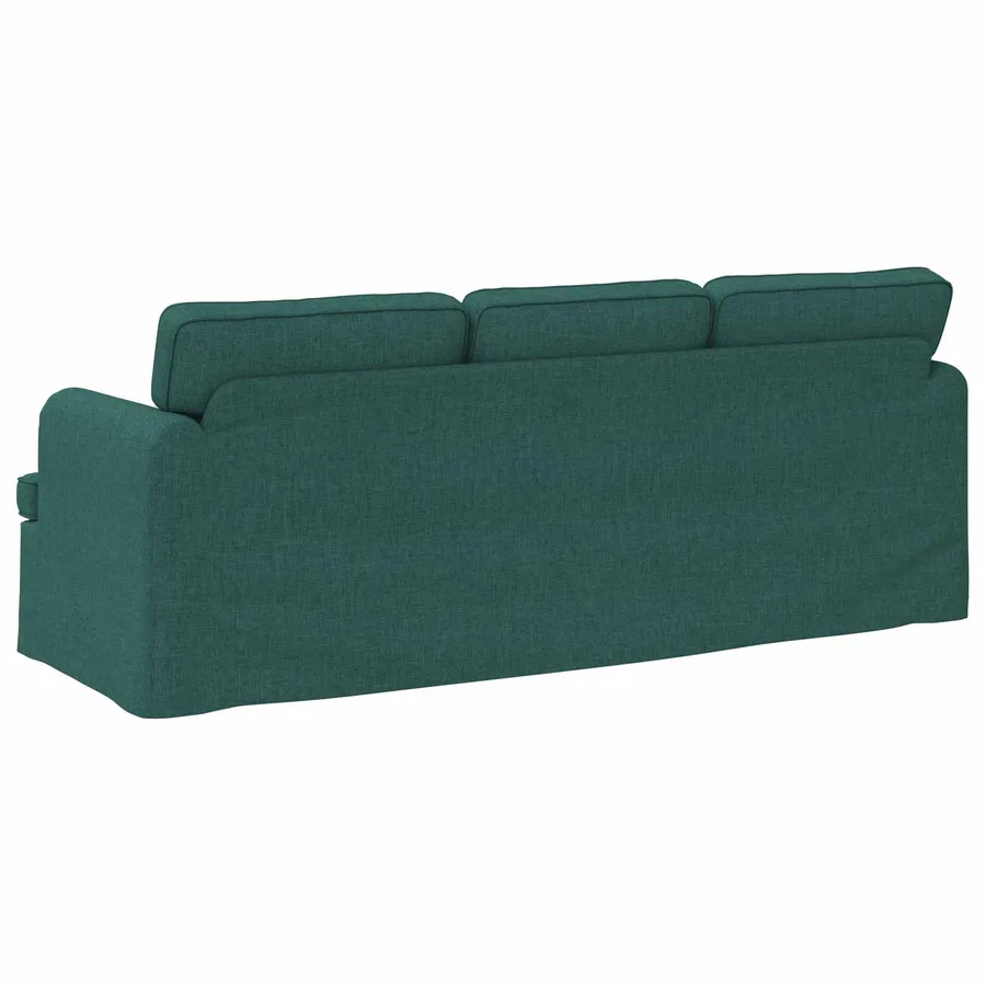 Canapé Vert foncé 201 x 80 x 85 cm tissu - 6