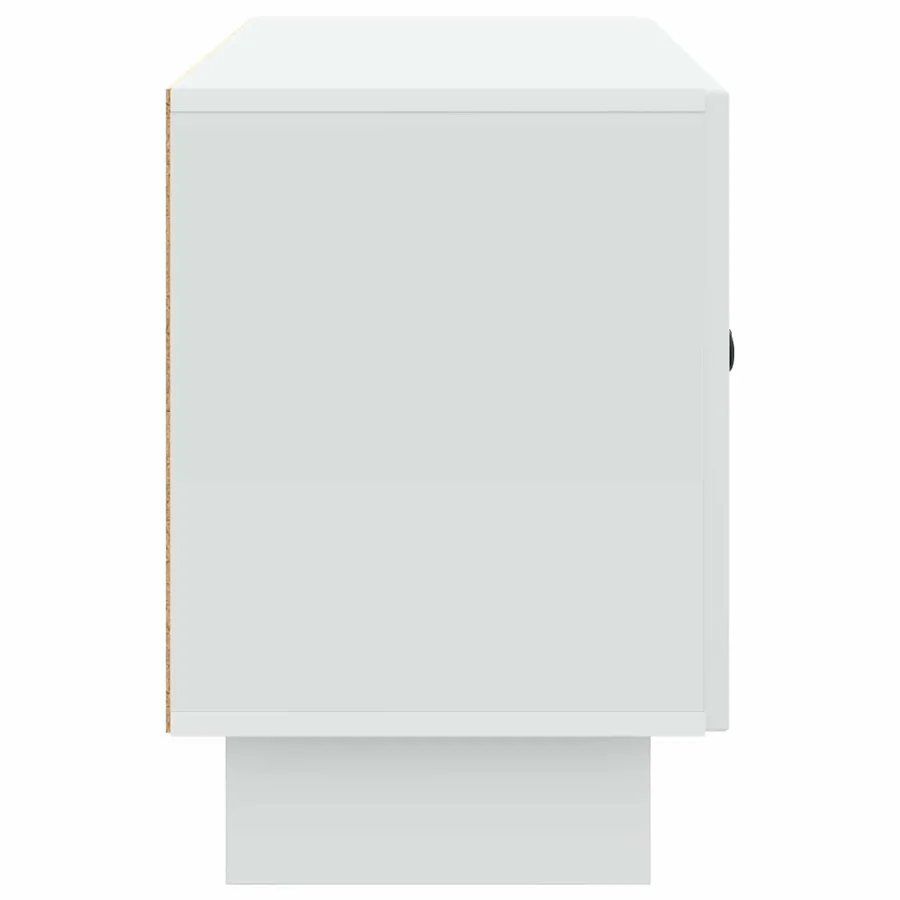 Meuble TV Blanc 99 x 34,5 x 50 cm Bois d'ingénierie - 7