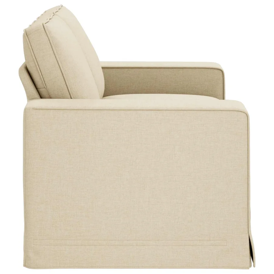 Canapé Crème 162 x 80 x 82 cm tissu - 5