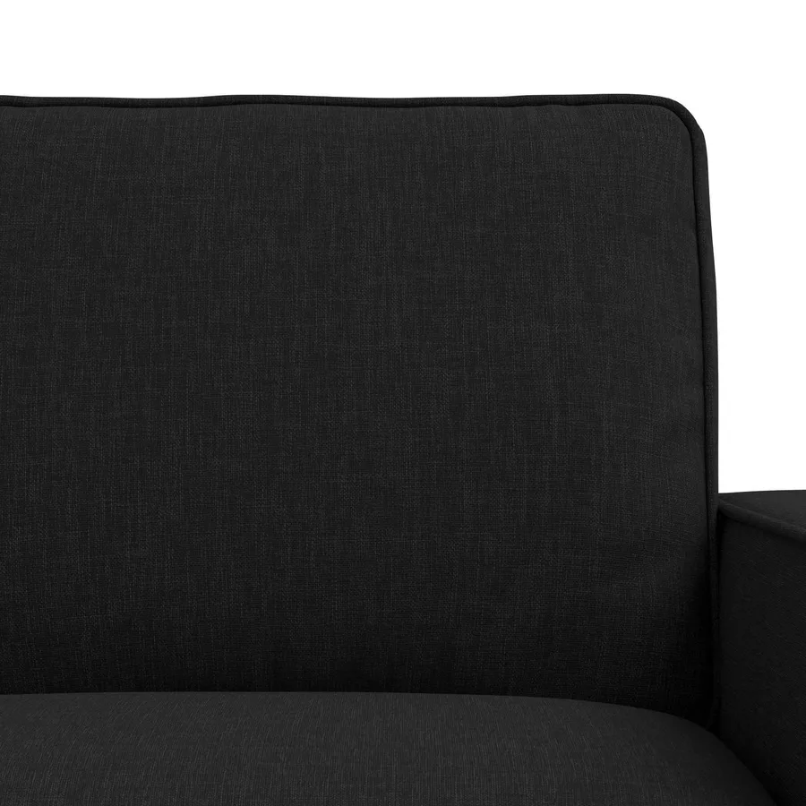 Ensemble de Canapés 2 pcs Noir 162 x 80 x 82 cm tissu - 6