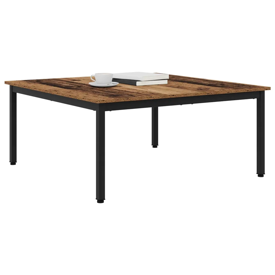 Table basse Bois ancien 100 x 100 x 45 cm Bois d'ingénierie - 3