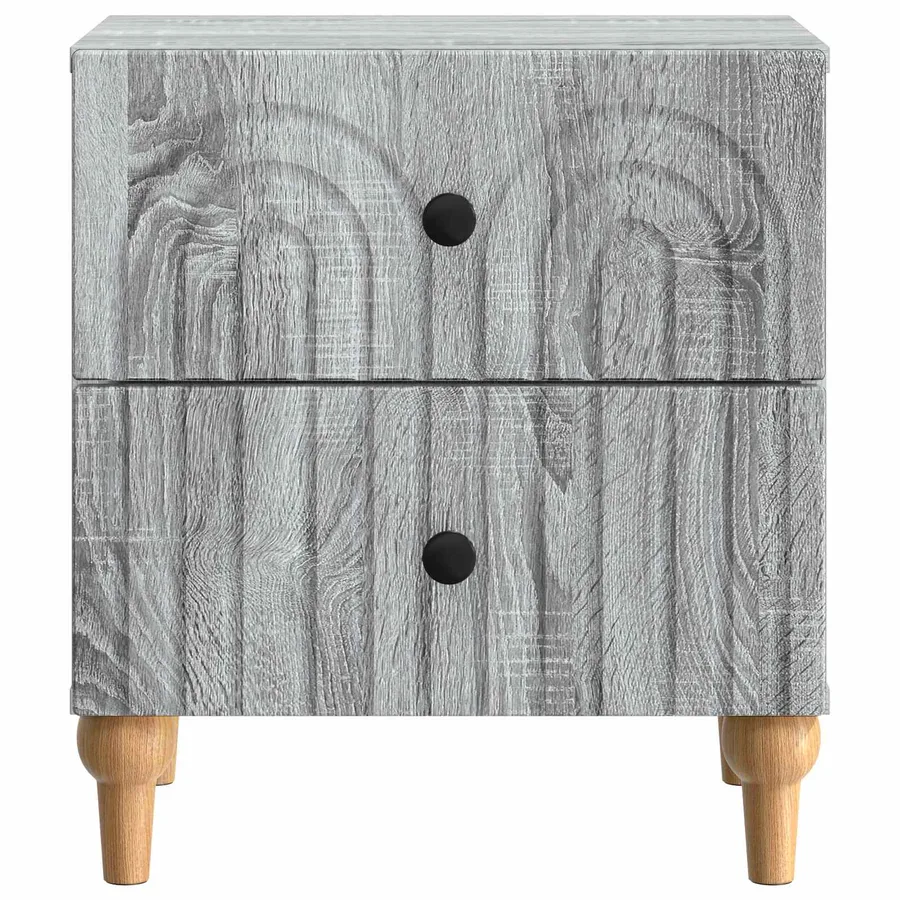 Cabinet de chevet 2 pcs Sonoma gris 43 x 34,5 x 48 cm - 7