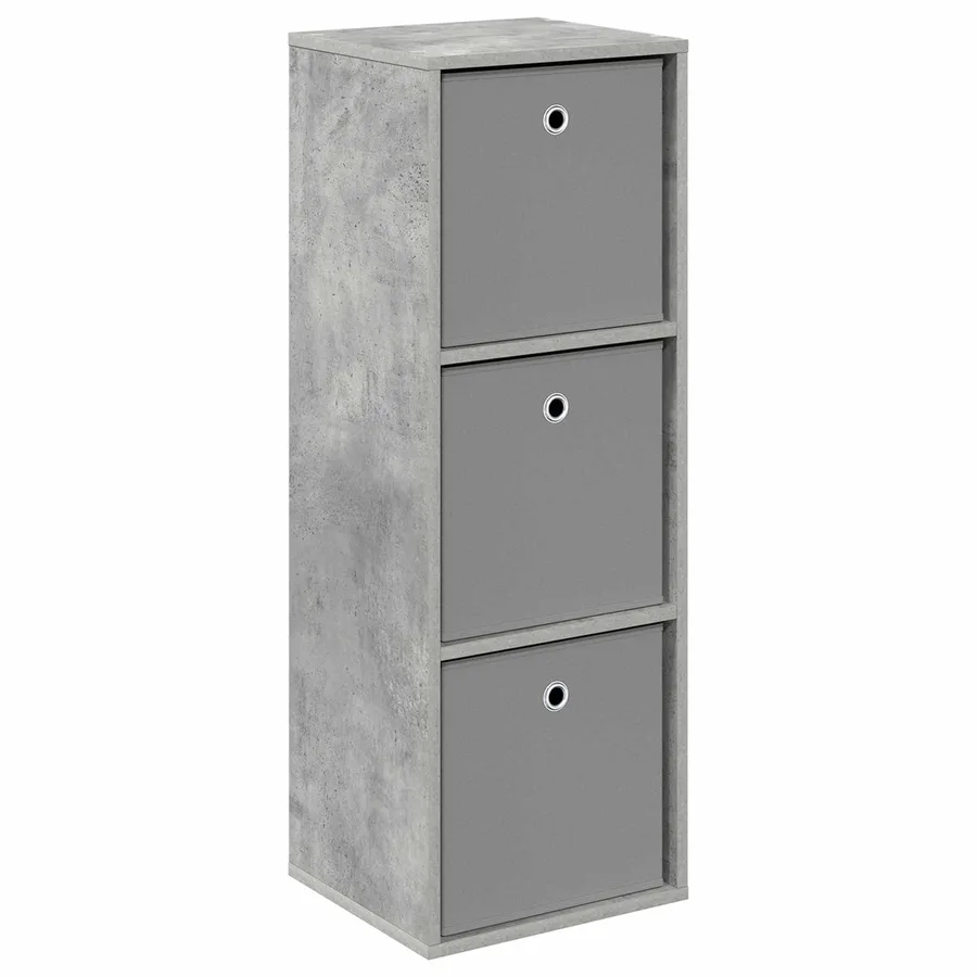 Buffet avec tiroir Gris béton 35 x 32 x 99,5 cm - 2