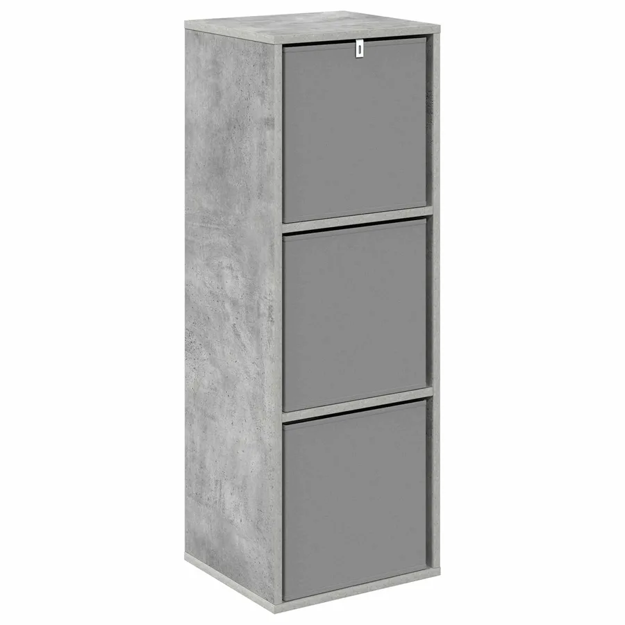 Buffet avec tiroir Gris béton 35 x 32 x 99,5 cm - 7