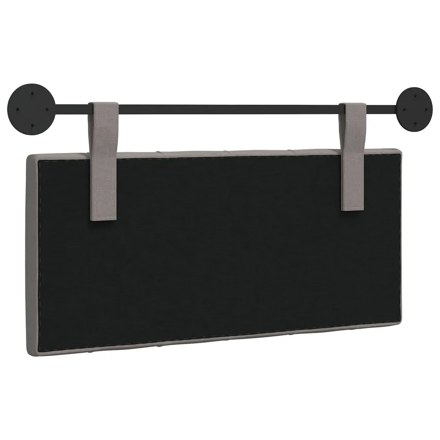 Tête de lit suspendue Taupe Tissu - 7