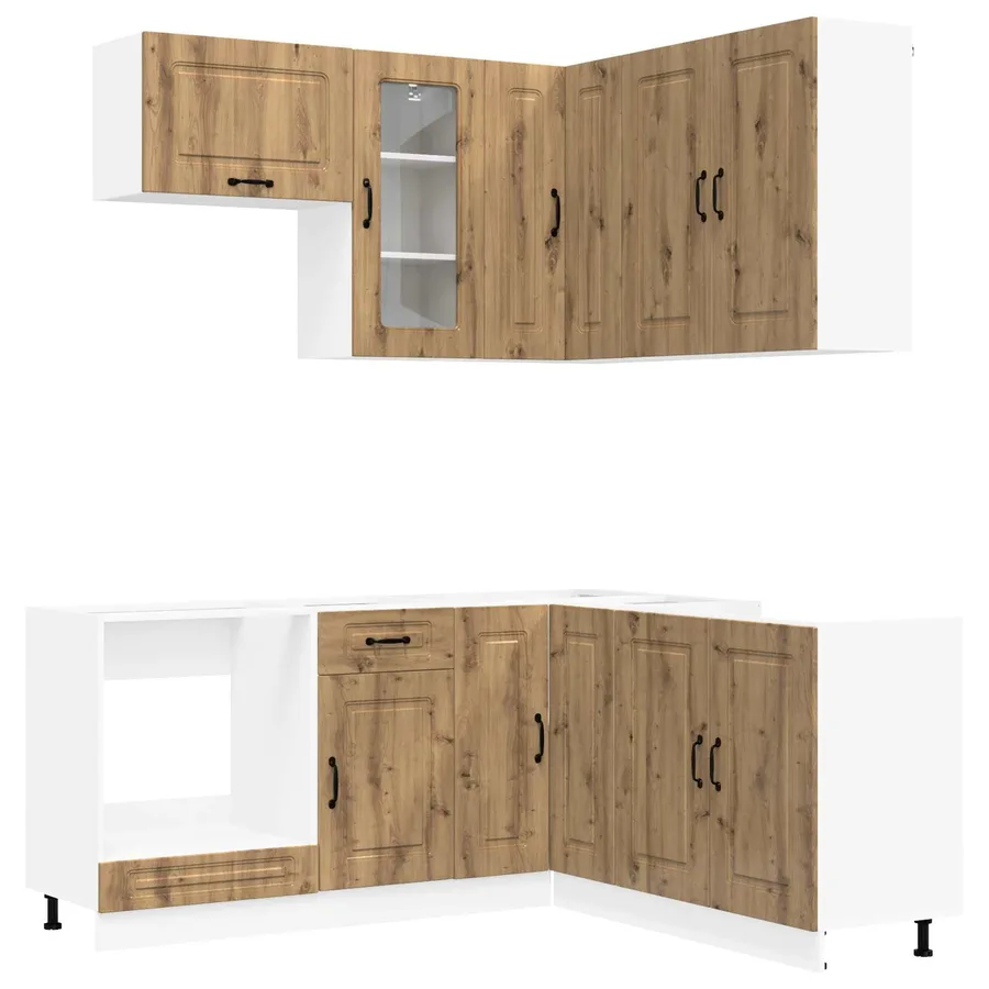 Unité de cuisine KALMAR 8 pcs Chêne artisanal Bois d'ingénierie - 2